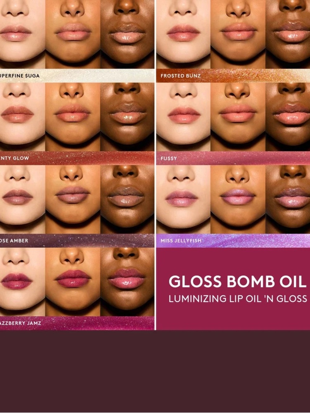 Fenty Beauty Gloss Bomb Luminizing Lip Oil N Gloss - Rose Amber - Picture 3 of 7